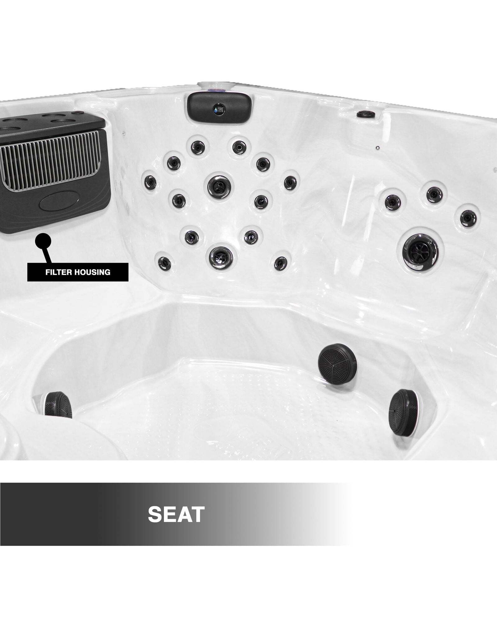 Great Lakes Spas Great Lakes Spas - Superior 7-Person 52-Jet Hot Tub