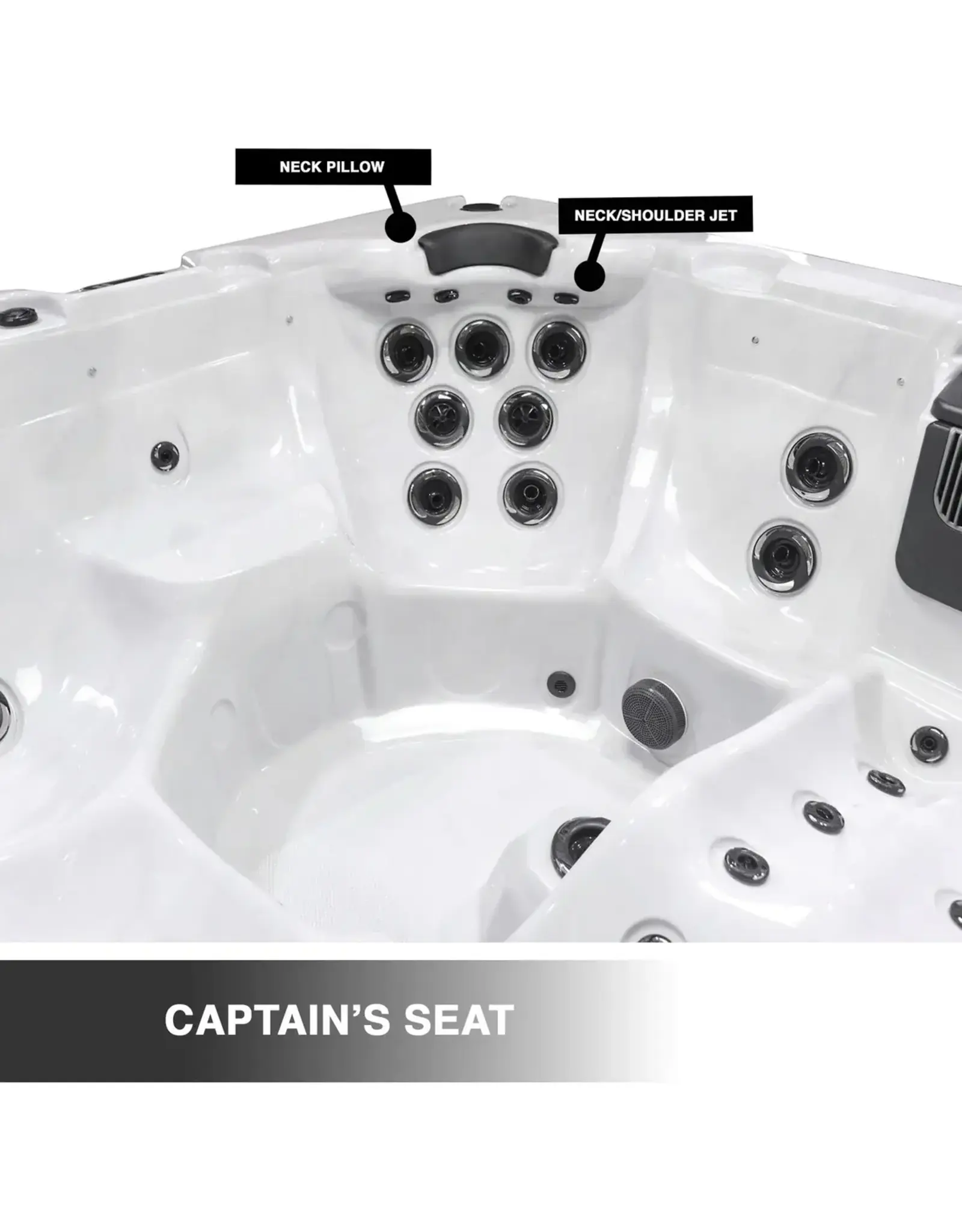 Great Lakes Spas Great Lakes Spas - Michigan Lounger 6-Person Hot Tub