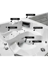 Great Lakes Spas Great Lakes Spas - St Lawrence 20ft GL 17-Person 73-Jet Swin Spa