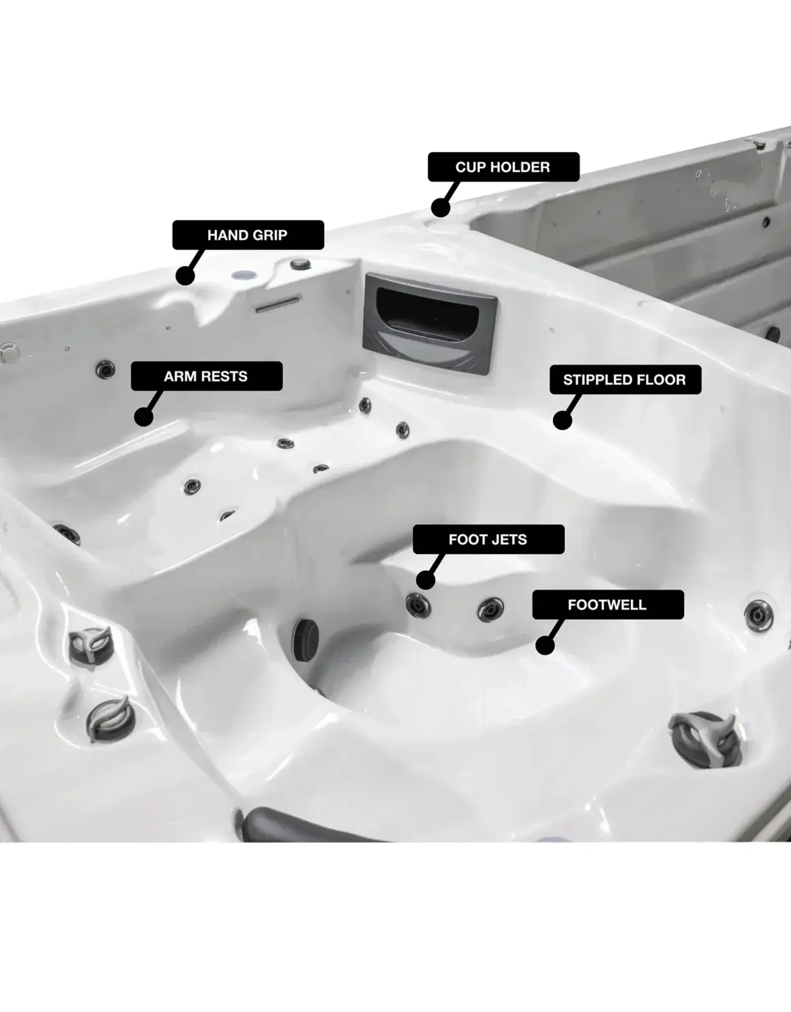 Great Lakes Spas Great Lakes Spas - St Lawrence 20ft GL 17-Person 73-Jet Swin Spa