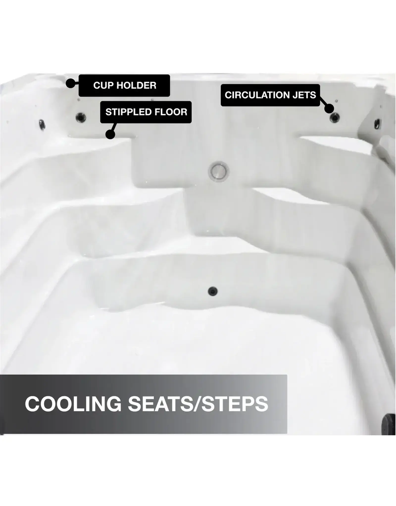 Great Lakes Spas Great Lakes Spas - St Lawrence 20ft GL 17-Person 73-Jet Swin Spa