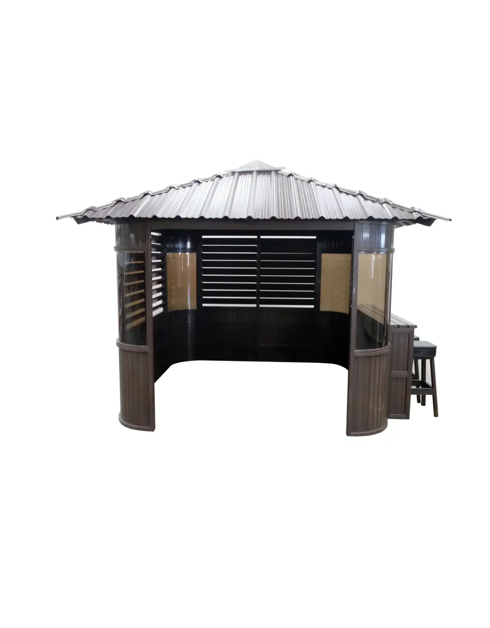 Great Lakes Spas Great Lakes Spas - Fraser Gazebo 10ft * 10ft - Coffee