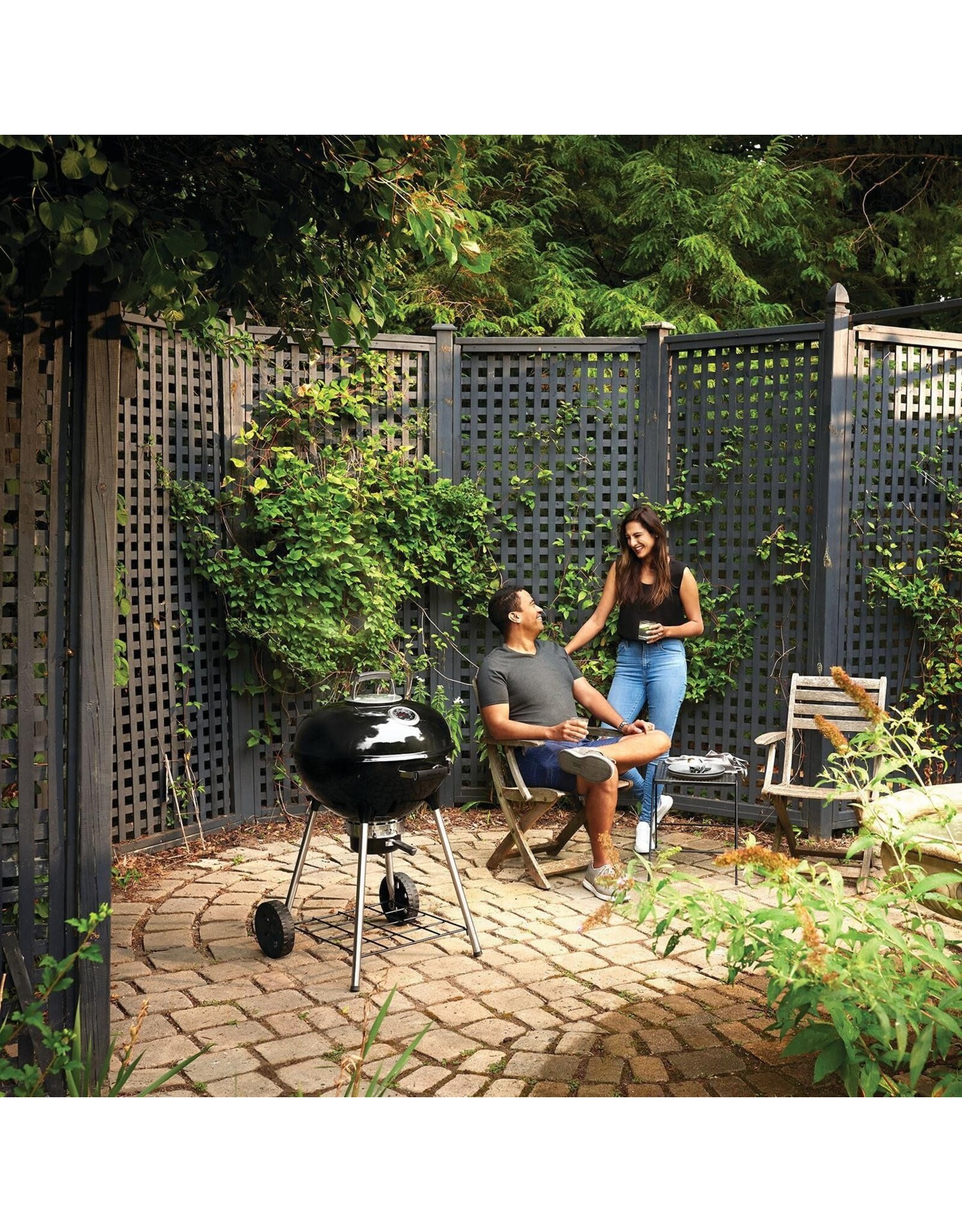 Napoleon Napoleon NK22 Charcoal Kettle Grill, Black - NK22K-LEG-3