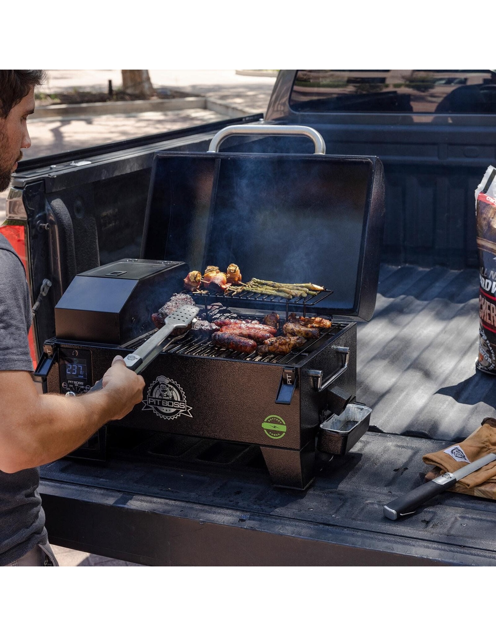 Pit Boss Pit Boss Table Top Pellet Grill - Battery Powered - 10798