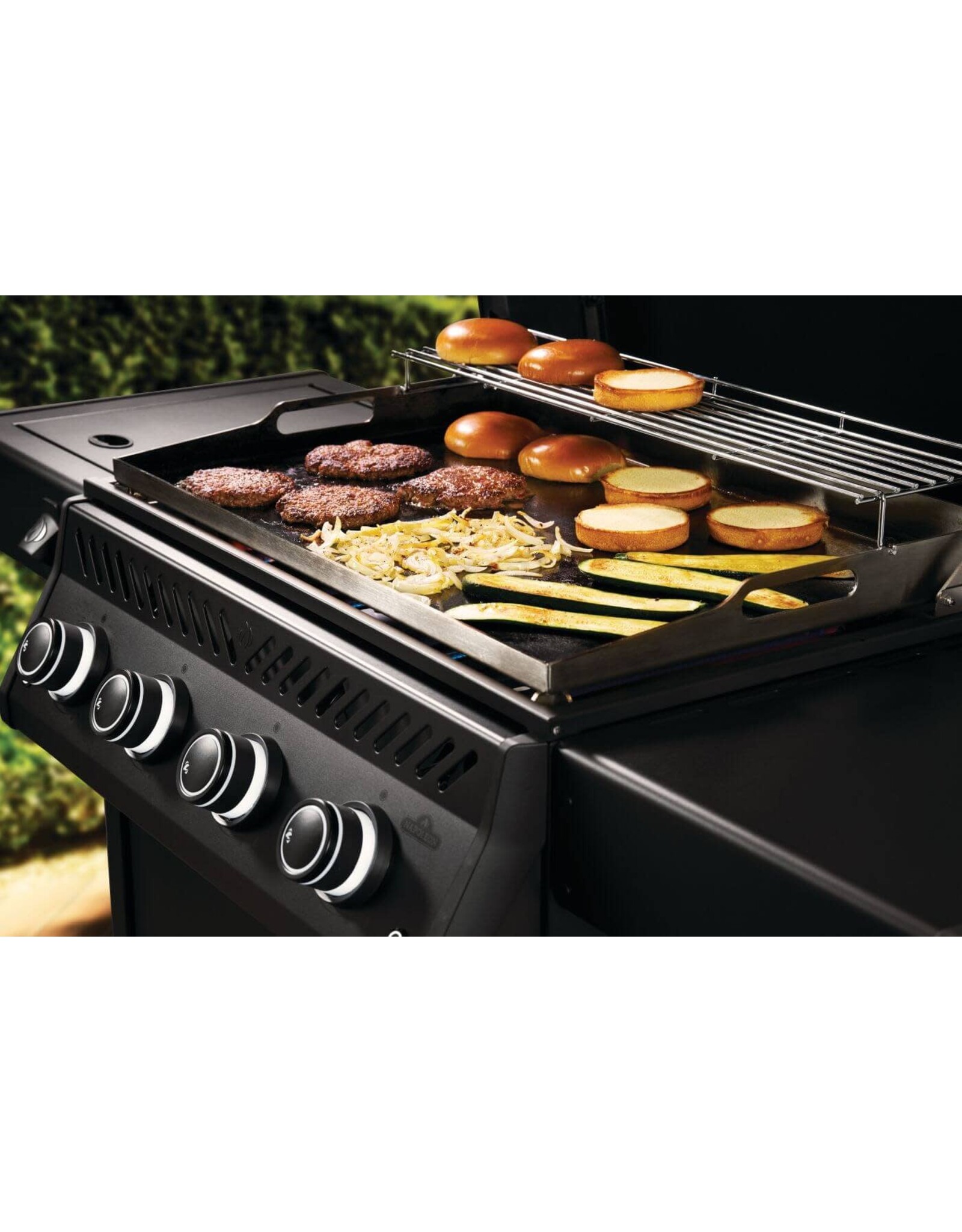Napoleon Napoleon Rogue® PRO Phantom 30 Inch Griddle, Rust-Resistant Stainless Steel Cooktop, Natural Gas - RP30FTNK-PHM