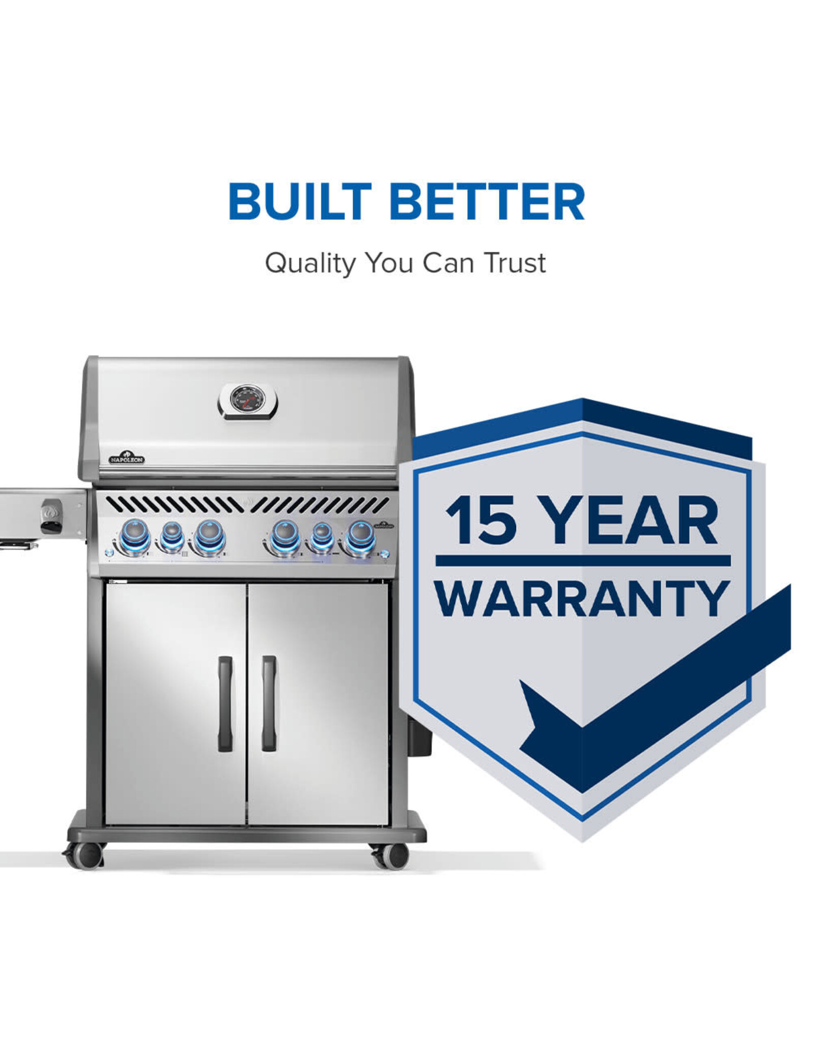 Napoleon Rogue® PRO-S 525 Grill with Infrared Side and Rear Burners, Stainless Steel Natural Gas