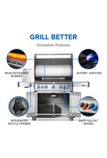 Napoleon Napoleon Rogue PRO-S 625 Natural Gas Grill with Infrared Side and Rear Burners, Stainless Steel - RPS625RSIBNSS-2