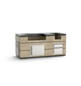 AOG AOG 30” Island Bundle, Base Finish - Travertine - IP30-TRD-77BA