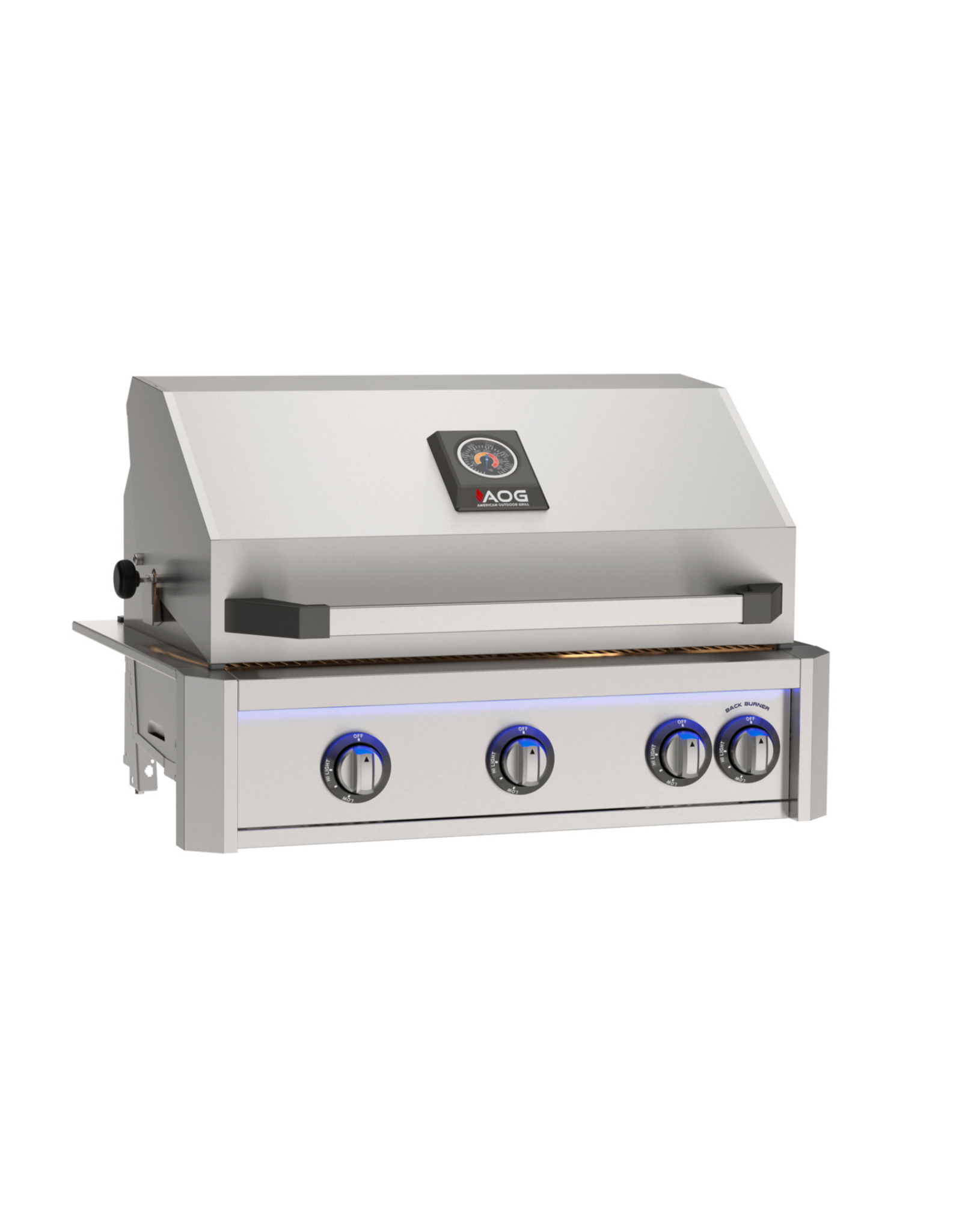 AOG AOG 30” L-Series Built-In Grill w/ Backburner & Rotisserie Kit - LP - AOG30LP