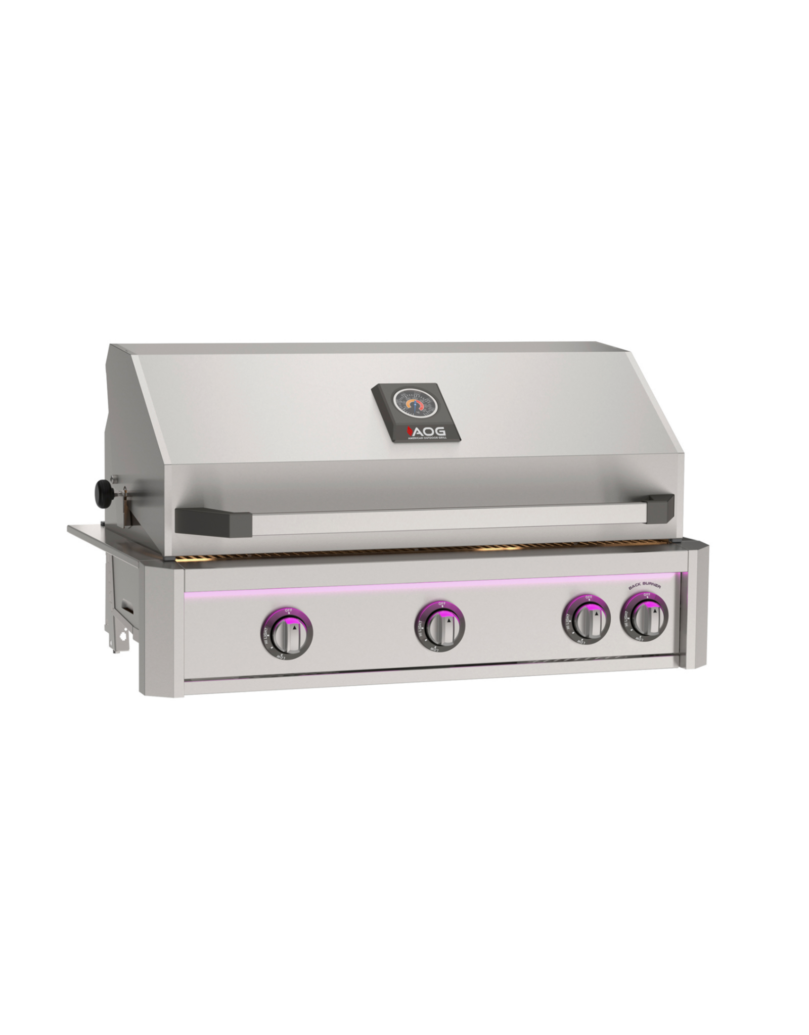 AOG AOG 36” L-Series Built-In Grill w/ Backburner & Rotisserie Kit - LP - AOG36LP