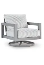 Ashley Furniture Ashley Furniture - Moonlight View Outdoor Swivel Chair with Cushion - P695-821