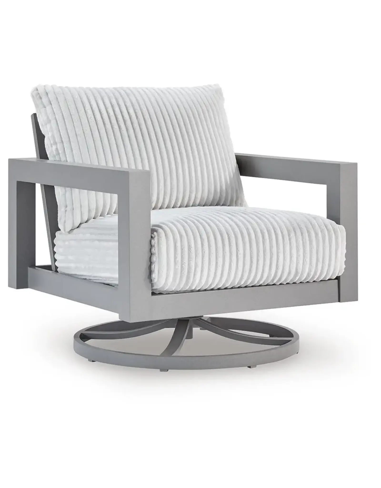 Ashley Furniture Ashley Furniture - Moonlight View Outdoor Swivel Chair with Cushion - P695-821