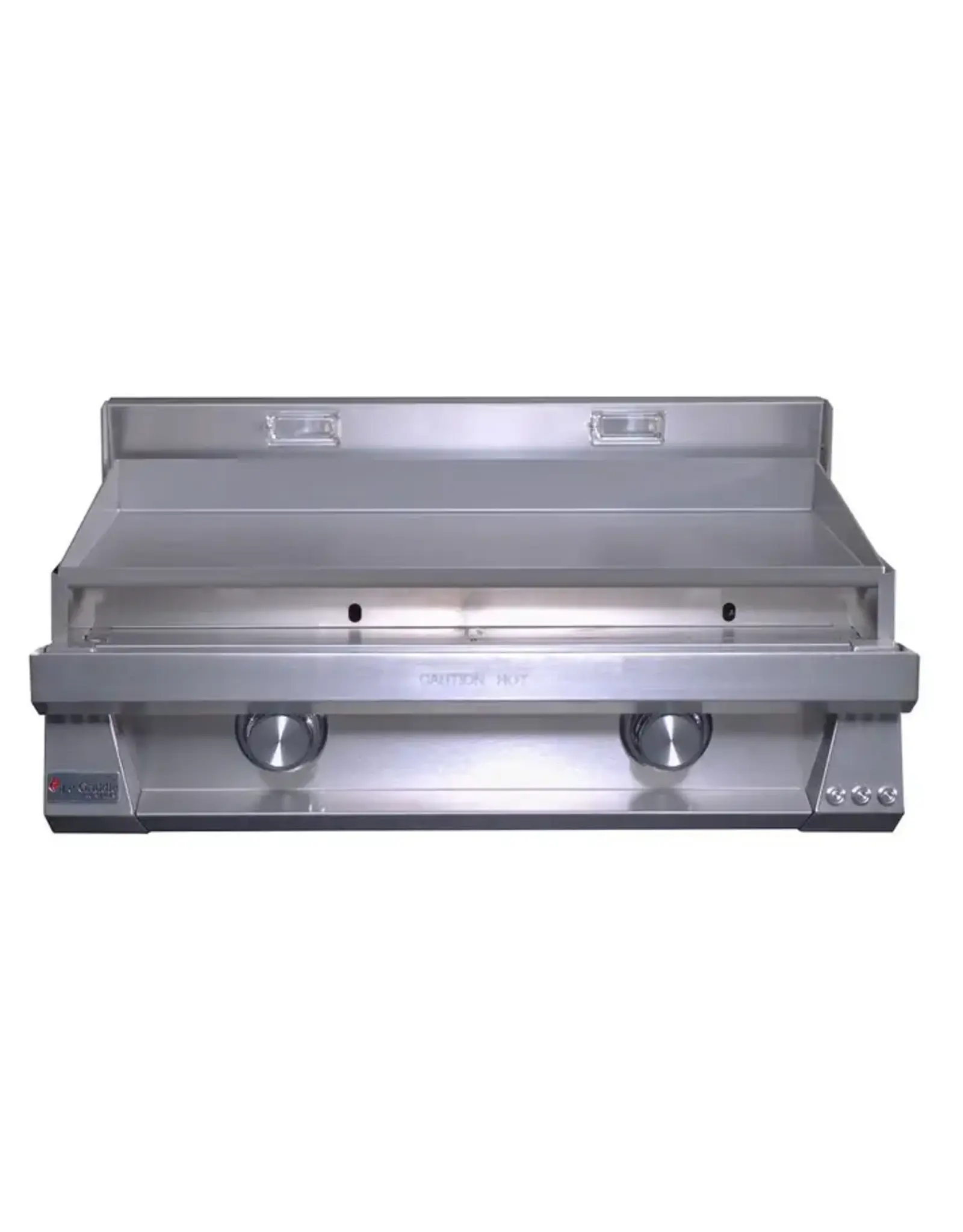 Le Griddle Le Griddle Pro Series 75 - 2 Burner Natural Gas - 3mm Plate WITH INTERIOR LIGHTS - OML75P3