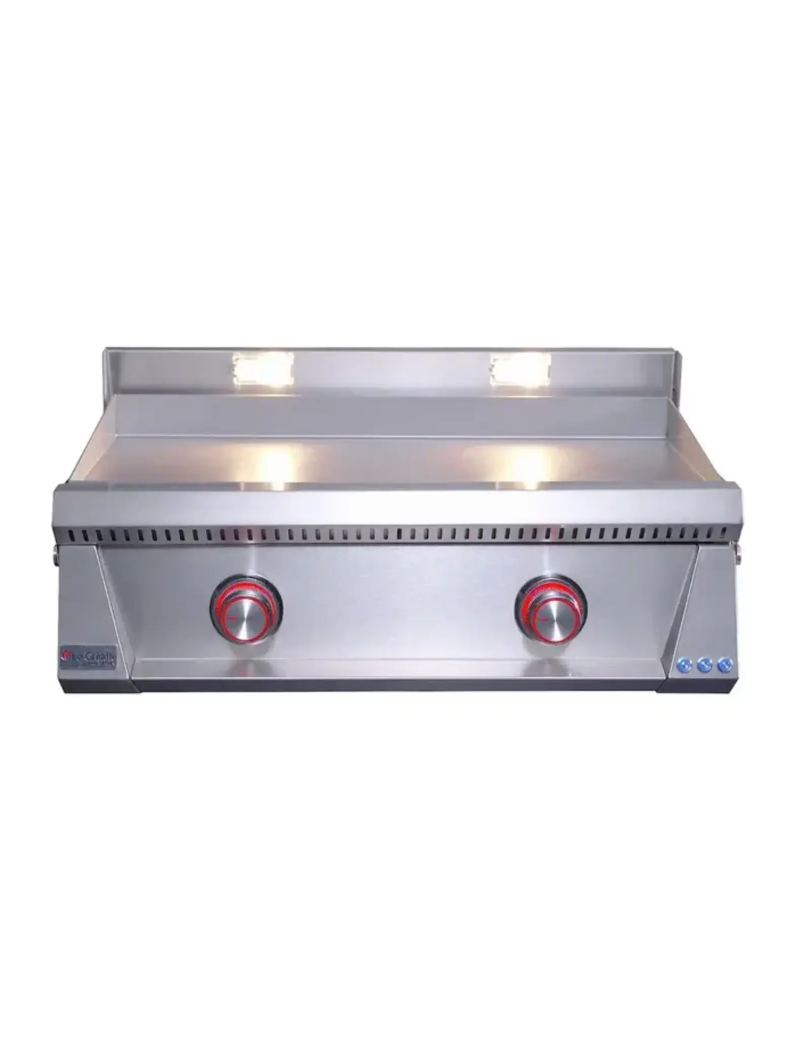 Le Griddle Le Griddle Pro Series 75 - 2 Burner Natural Gas - 3mm Plate WITH INTERIOR LIGHTS - OML75P3