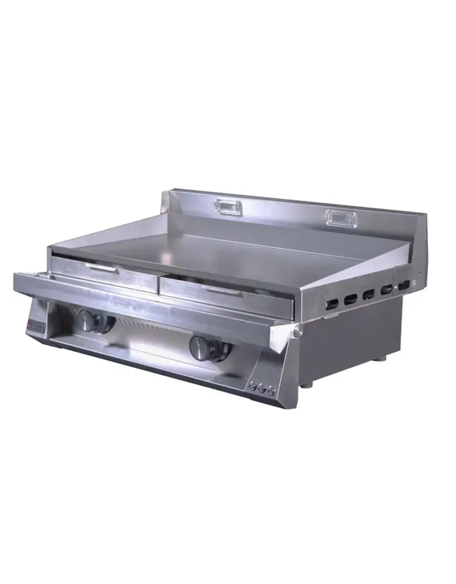 Le Griddle Le Griddle Pro Series 75 - 2 Burner Natural Gas - 3mm Plate WITH INTERIOR LIGHTS - OML75P3