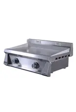 Le Griddle Le Griddle Pro Series 75 - 2 Burner Natural Gas - 3mm Plate WITH INTERIOR LIGHTS - OML75P3