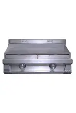 Le Griddle Le Griddle Pro Series 75 - 2 Burner Natural Gas - 3mm Plate WITH INTERIOR LIGHTS - OML75P3