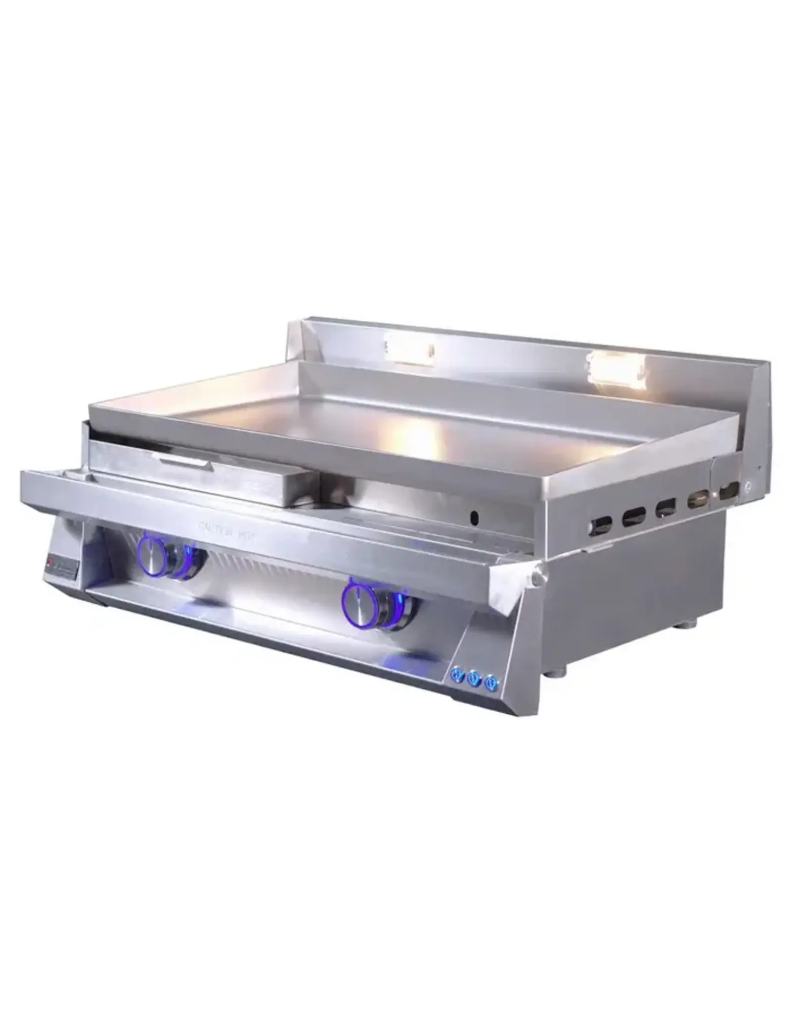Le Griddle Le Griddle Pro Series 75 - 2 Burner Natural Gas - WITH INTERIOR LIGHTS - 6mm Plate - OML75P6