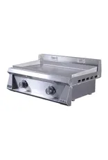 Le Griddle Le Griddle Pro Series 75 - 2 Burner Natural Gas - WITH INTERIOR LIGHTS - 6mm Plate - OML75P6