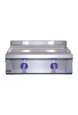 Le Griddle Le Griddle Pro Series 75 - 2 Burner Natural Gas - WITH INTERIOR LIGHTS - 6mm Plate - OML75P6