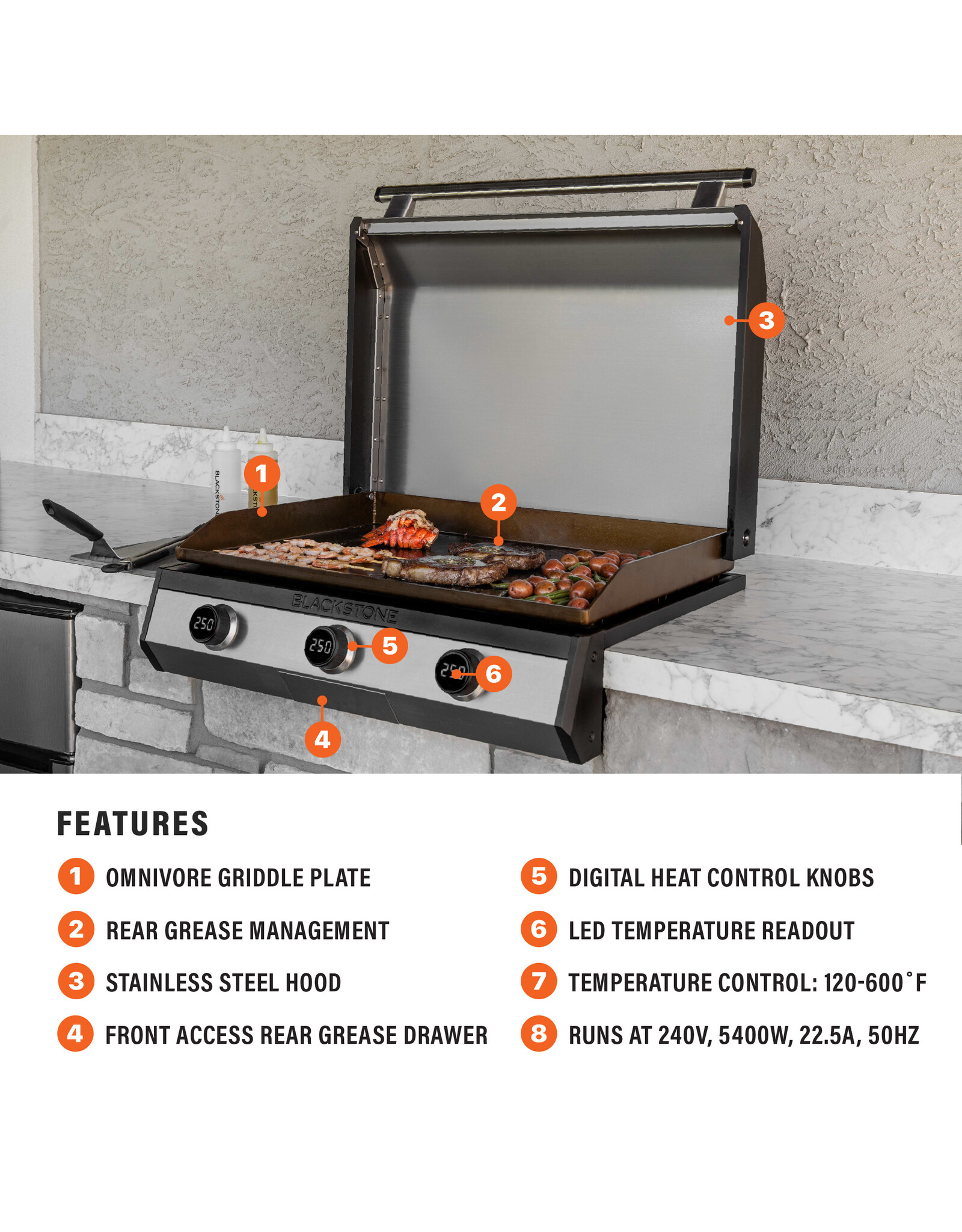 Blackstone Blackstone Griddle 30 in Electric Drop-In - 8010