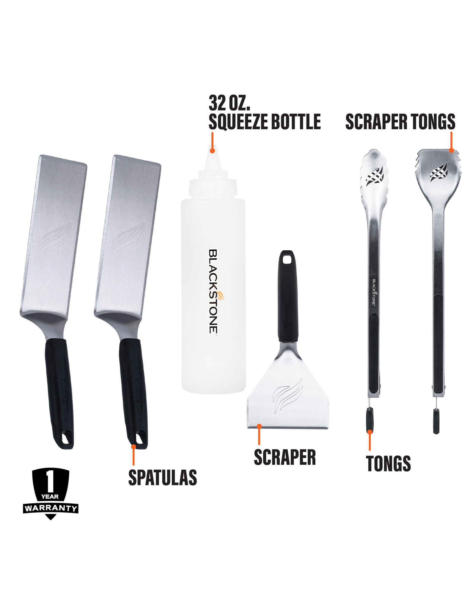 Blackstone Blackstone Deluxe Toolkit 6pc Griddle Essentials - 5464