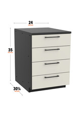 Blackstone Blackstone Kitchen 24in Cabinet w/4 Drawers - 6724