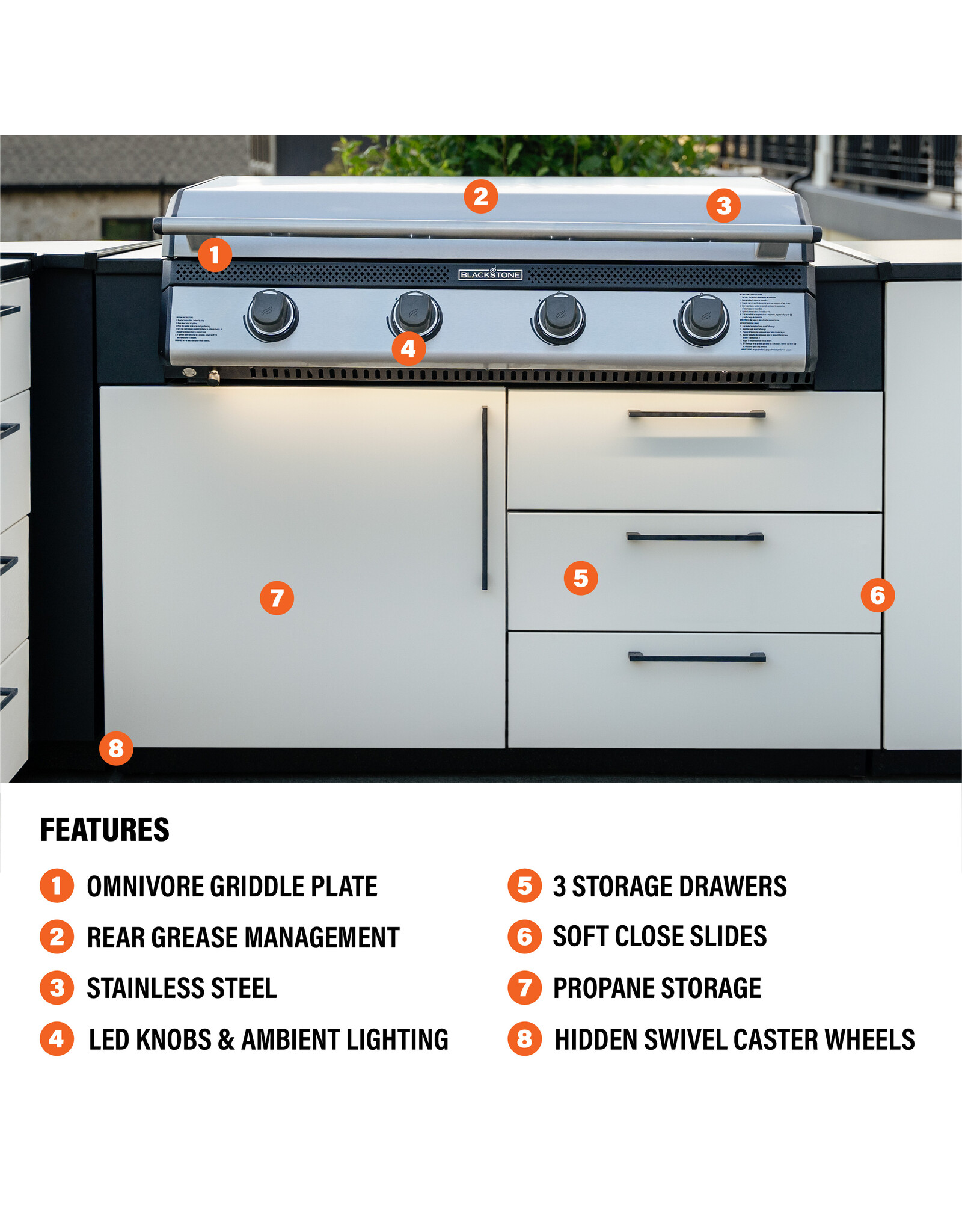 Blackstone Blackstone 50in Cabinet Base with 36in Kitchen Griddle - KT23001