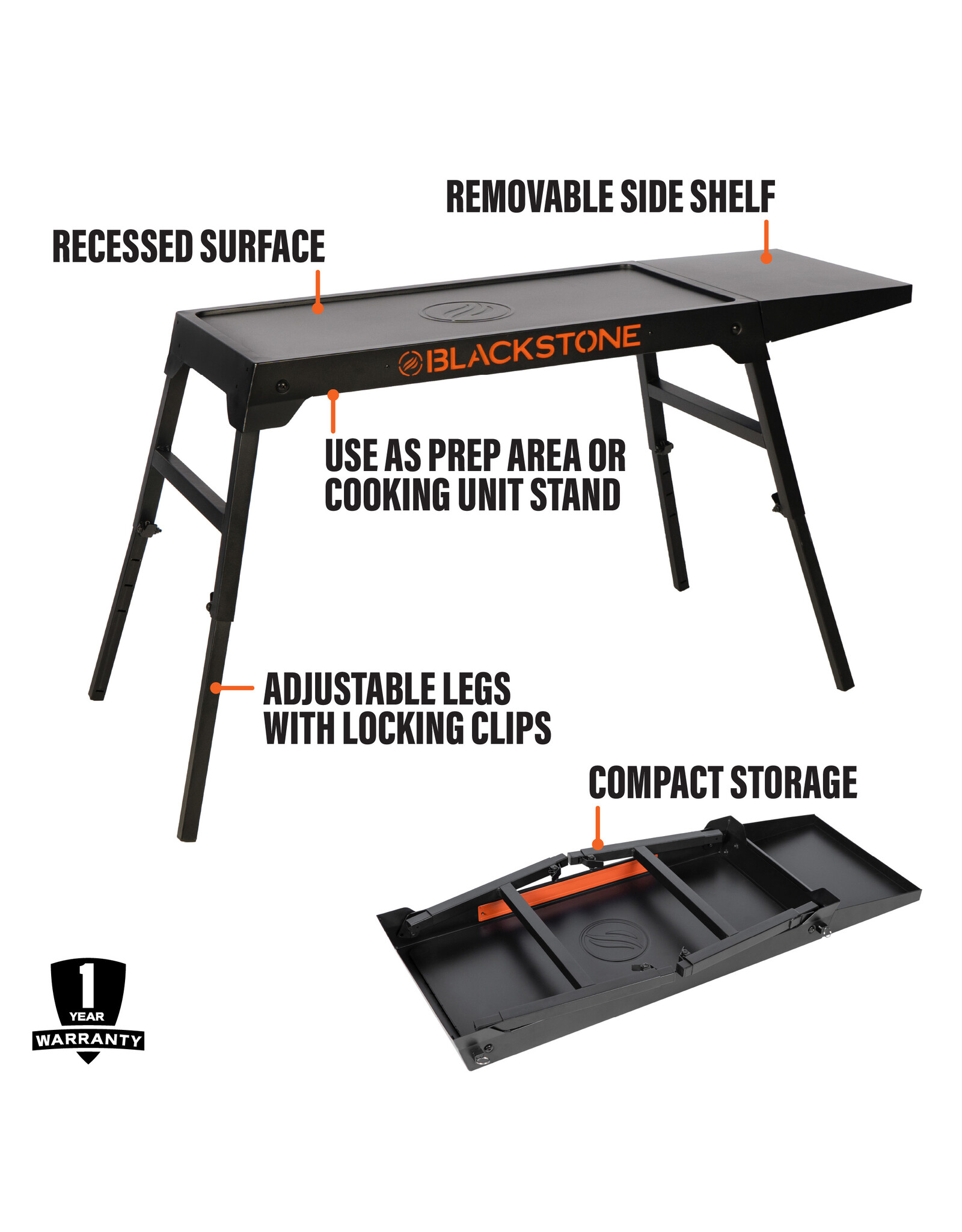 Blackstone Blackstone XL Omni Leg Stand-One Side Shelf - 5477