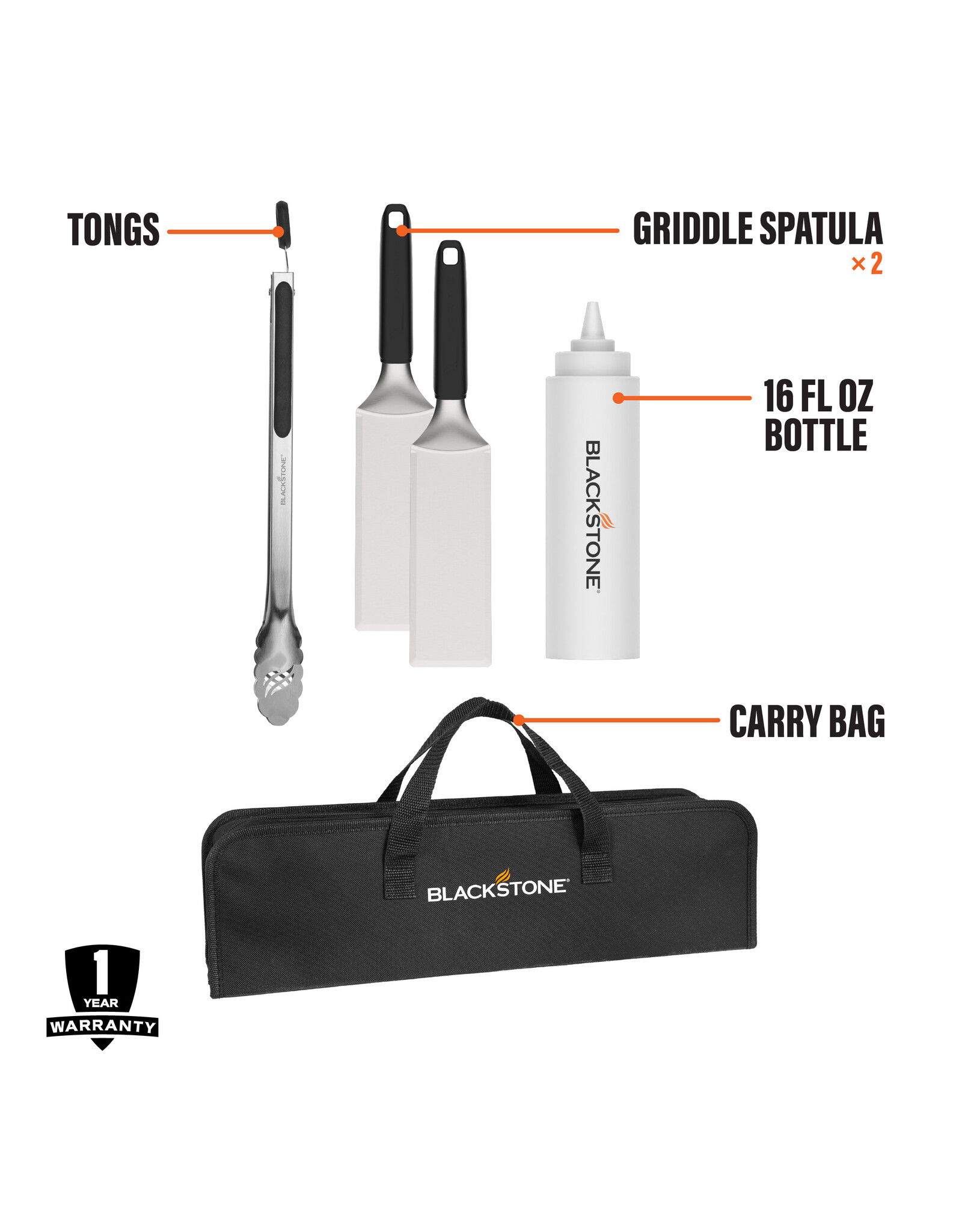 Blackstone Blackstone Tabletop 5 Piece Toolkit with Bag (GE) - 5481