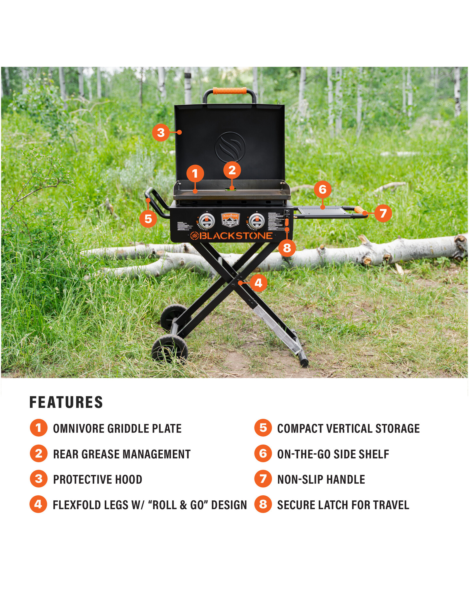Blackstone Blackstone OTG 22in Griddle with Flexfold Legs - 2350