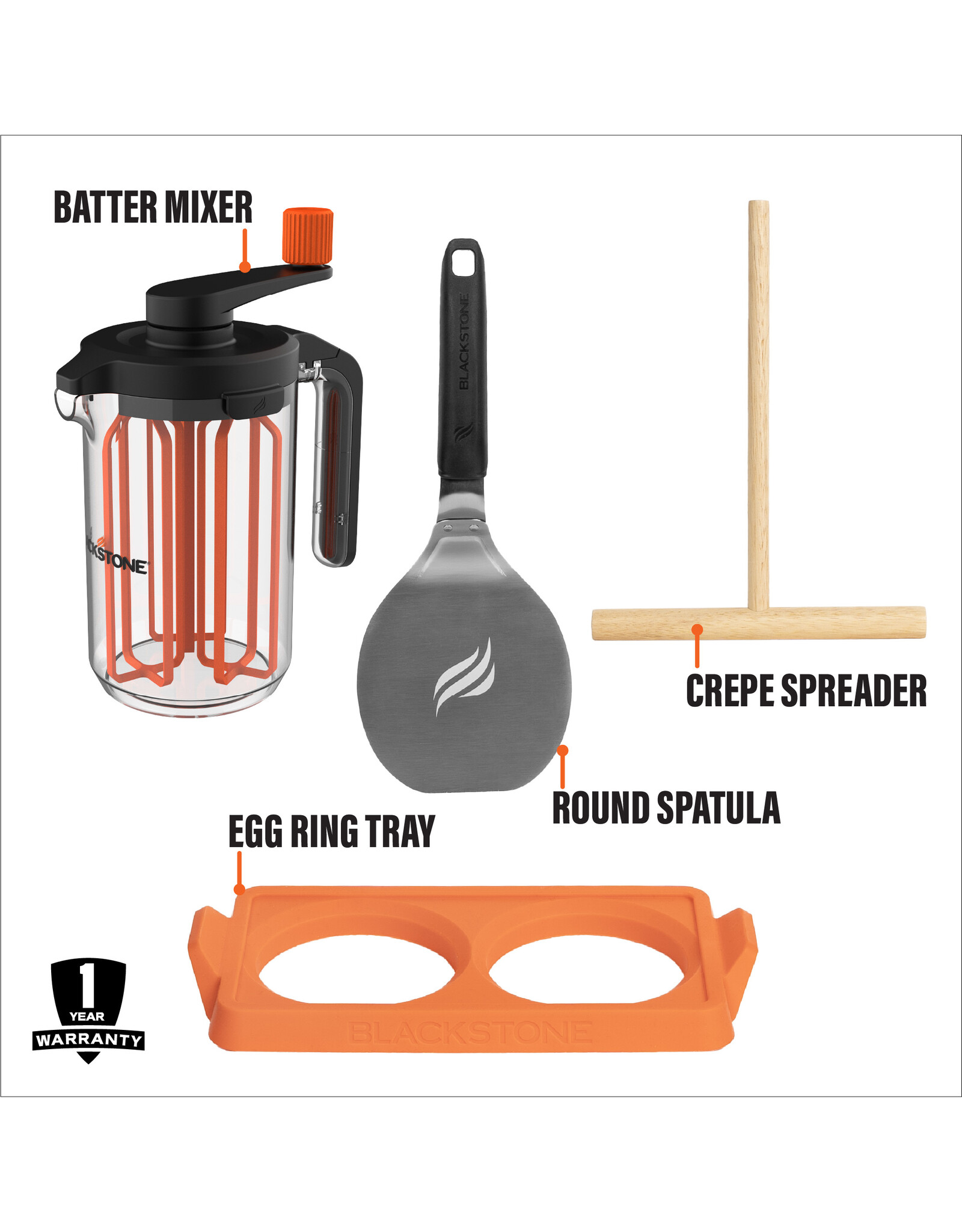Blackstone Blackstone GE Breakfast Kit 4 pc - 5461