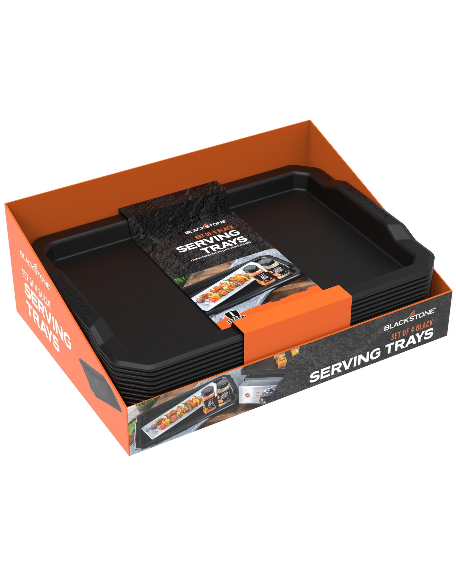 Blackstone Blackstone Serving Tray 4 Pack Black - 5599