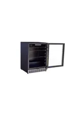 TrueFlame TrueFlame 24" Outdoor Rated Refrigerator with Glass Door and Glass Shelves (5c) - AMD-RFR-24G