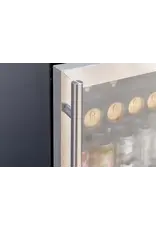 TrueFlame TrueFlame 24" Outdoor Rated Refrigerator with Glass Door and Glass Shelves (5c) - AMD-RFR-24G