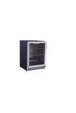 TrueFlame TrueFlame 24" Outdoor Rated Refrigerator with Glass Door and Glass Shelves (5c) - AMD-RFR-24G