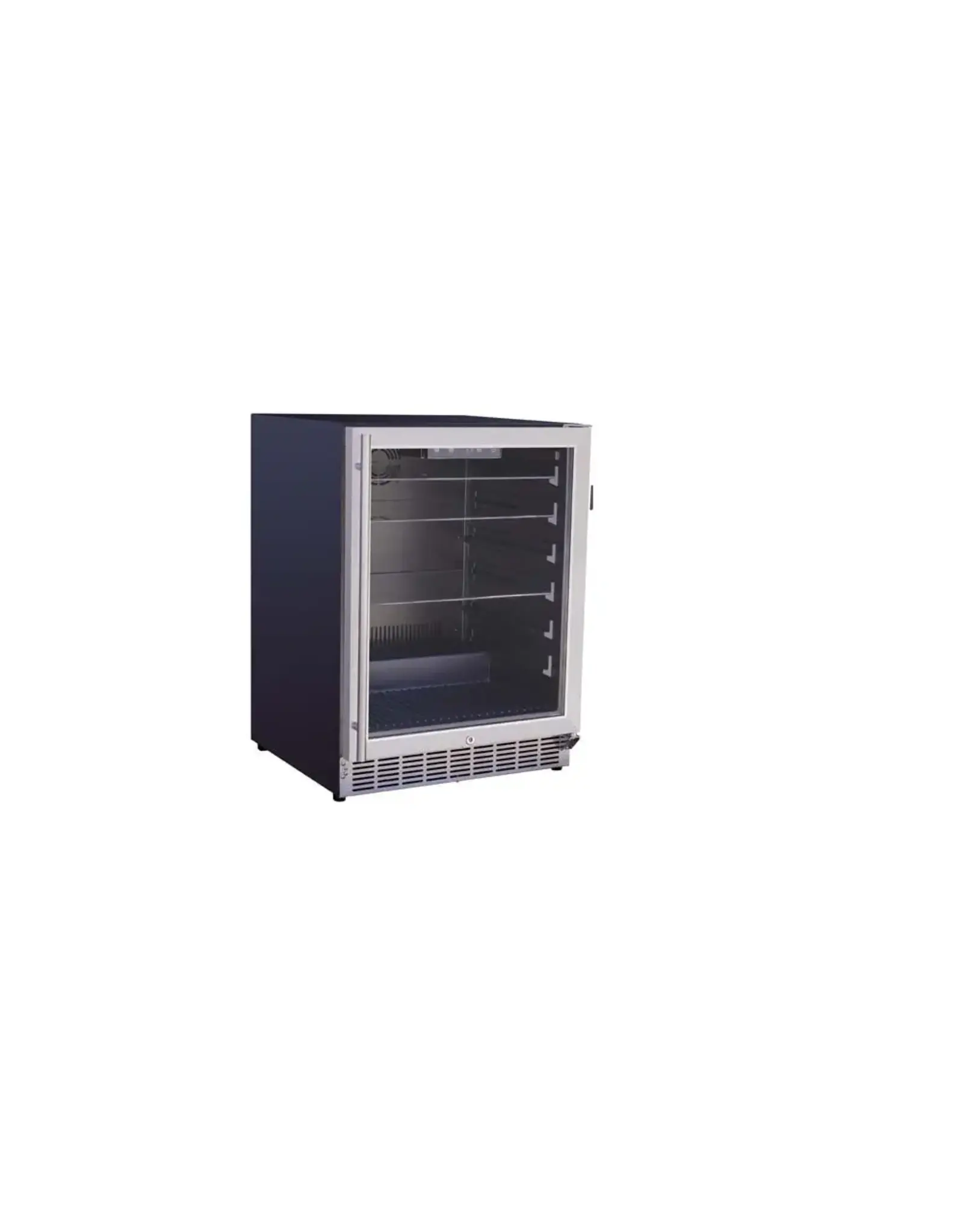 TrueFlame TrueFlame 24" Outdoor Rated Refrigerator with Glass Door and Glass Shelves (5c) - AMD-RFR-24G