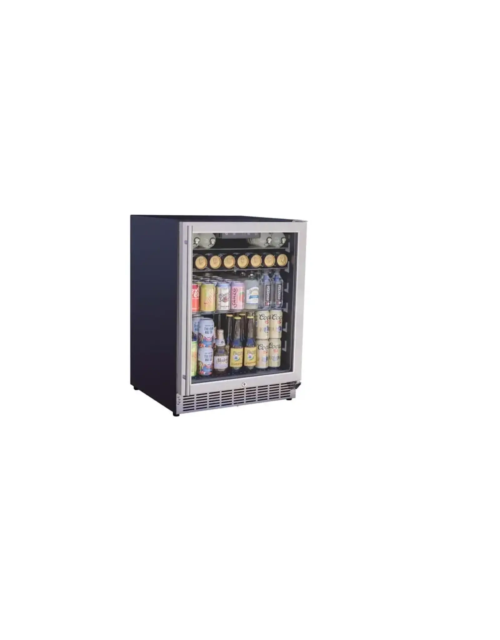 TrueFlame TrueFlame 24" Outdoor Rated Refrigerator with Glass Door and Glass Shelves (5c) - AMD-RFR-24G