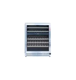 TrueFlame TrueFlame 24" Outdoor Rated Dual Zone Wine Cooler (4.5c) - AMD-RFR-24WD