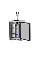 TrueFlame TrueFlame 24" Deluxe Outdoor Rated Kegerator - No Tap (6.6c) - AMD-RFR-24DK