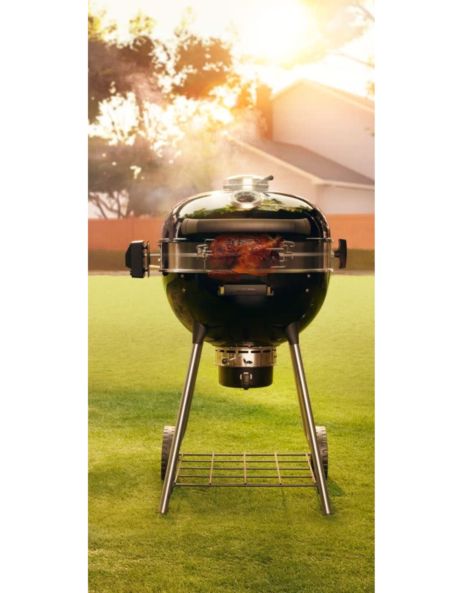 Napoleon Napoleon PRO22 Charcoal Kettle Grill, Black - PRO22K-LEG-3