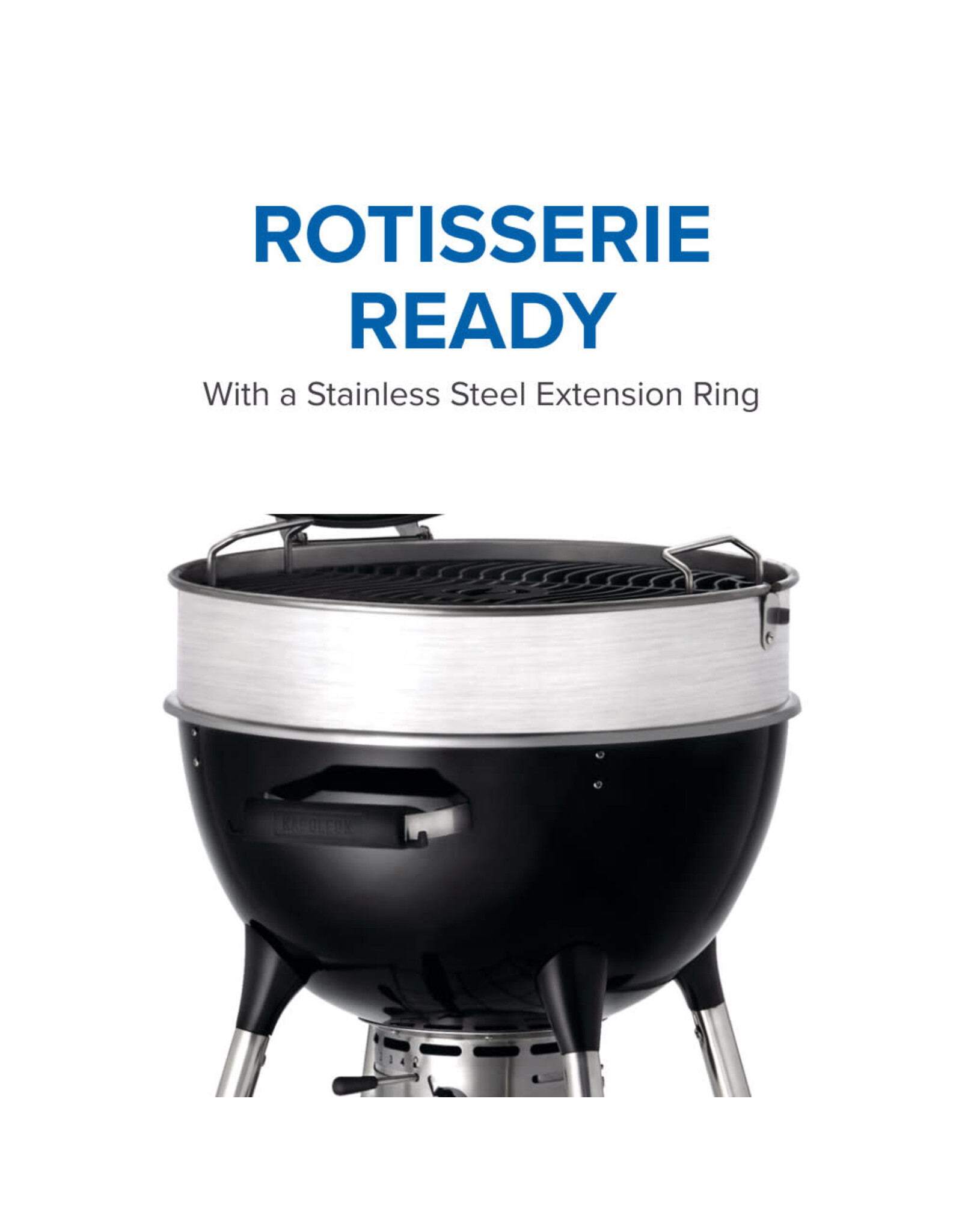 Napoleon Napoleon PRO22 Charcoal Kettle Grill, Black - PRO22K-LEG-3