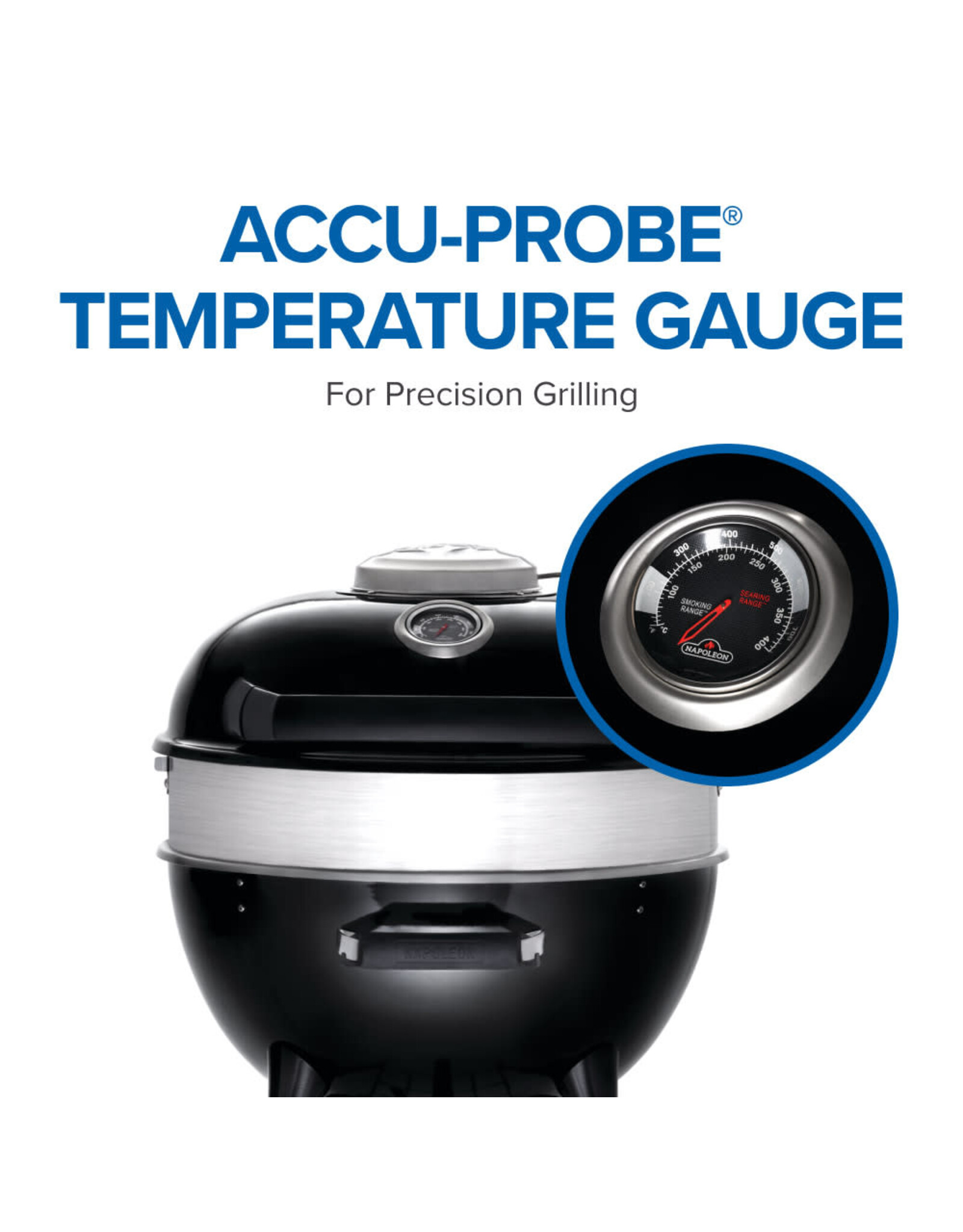 Napoleon Napoleon PRO22 Charcoal Kettle Grill, Black - PRO22K-LEG-3