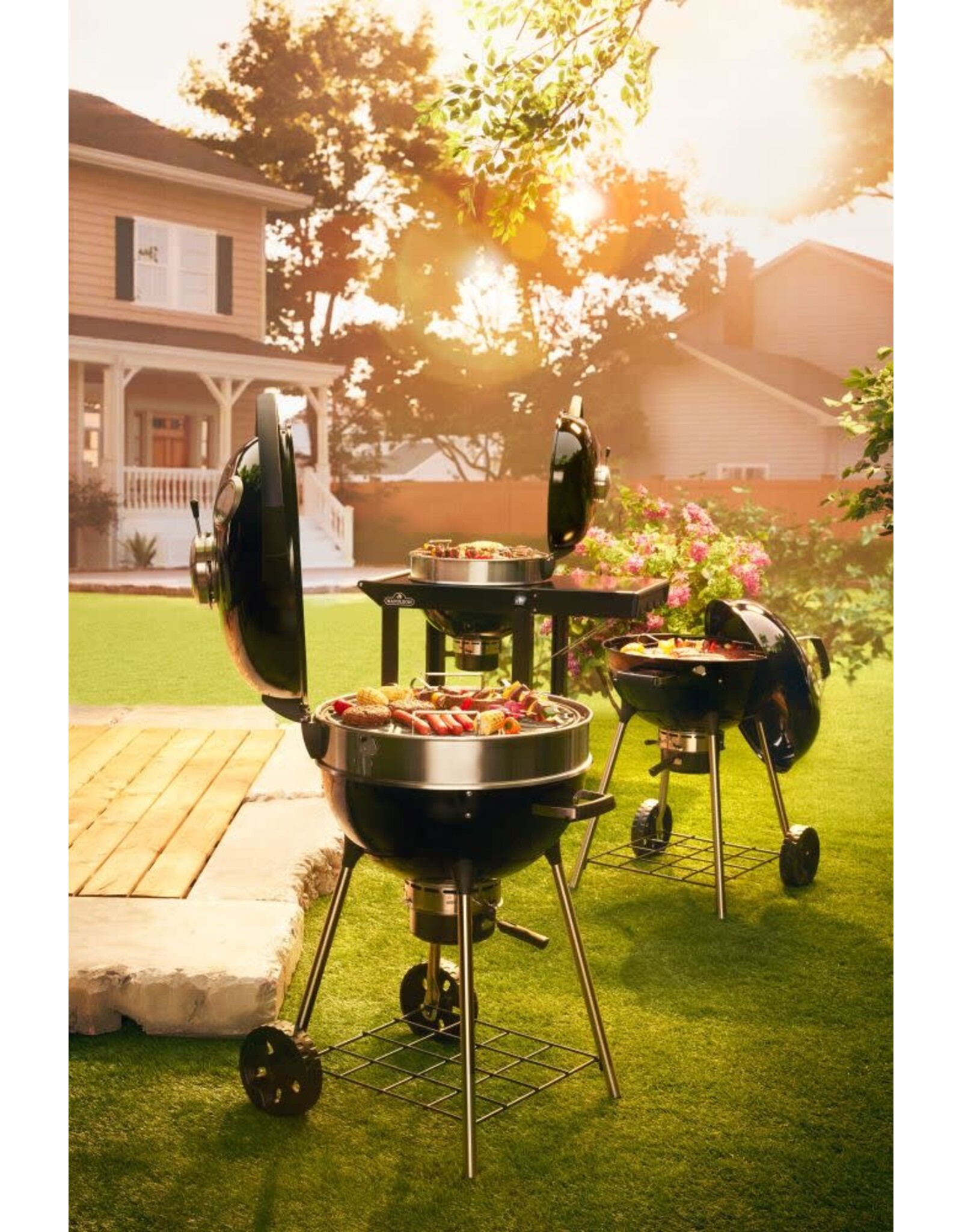 Napoleon Napoleon PRO22 Charcoal Kettle Grill, Black - PRO22K-LEG-3