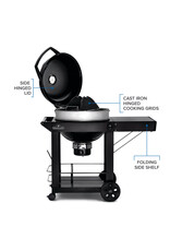Napoleon Napoleon PRO22 Charcoal Kettle Grill, Black with Cart - PRO22K-CART-3