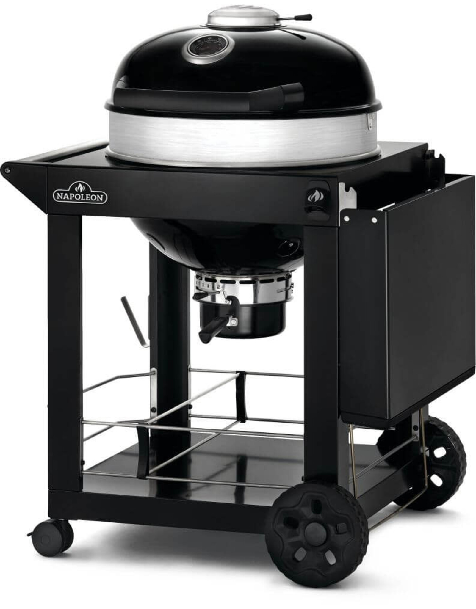 Napoleon Napoleon PRO22 Charcoal Kettle Grill, Black with Cart - PRO22K-CART-3