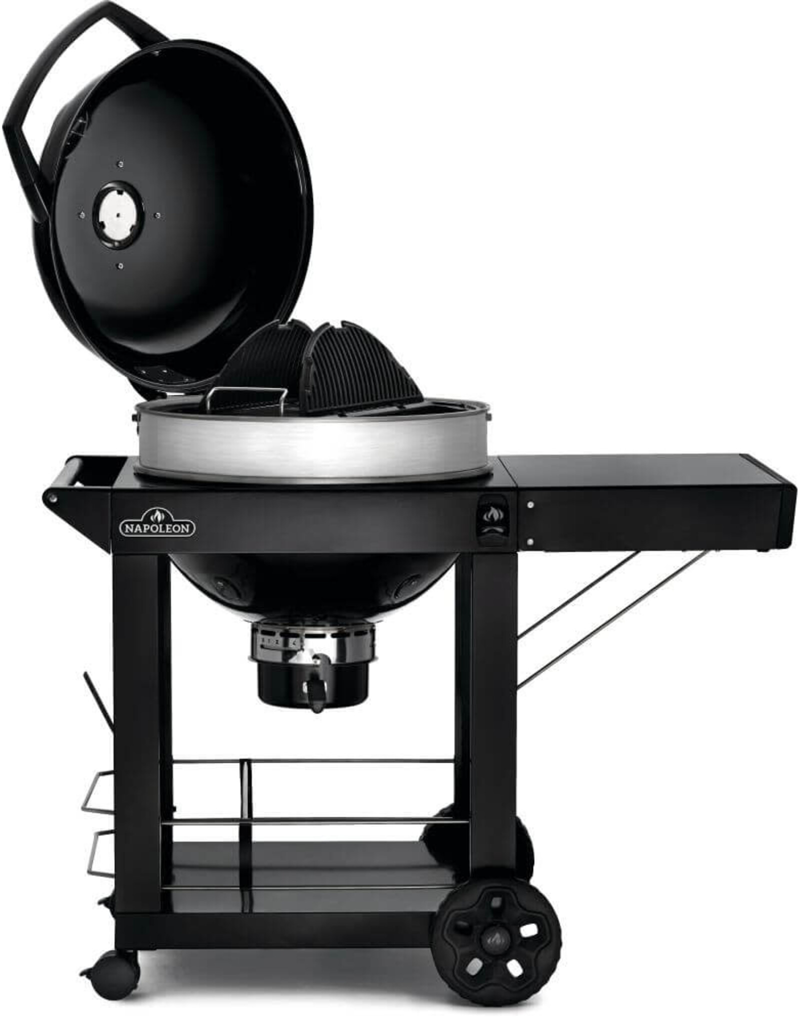Napoleon Napoleon PRO22 Charcoal Kettle Grill, Black with Cart - PRO22K-CART-3
