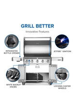 Napoleon Napoleon Rogue® PRO 625 Propane Gas Grill with Infrared Side Burner, Stainless Steel - RP625SIBPSS-2