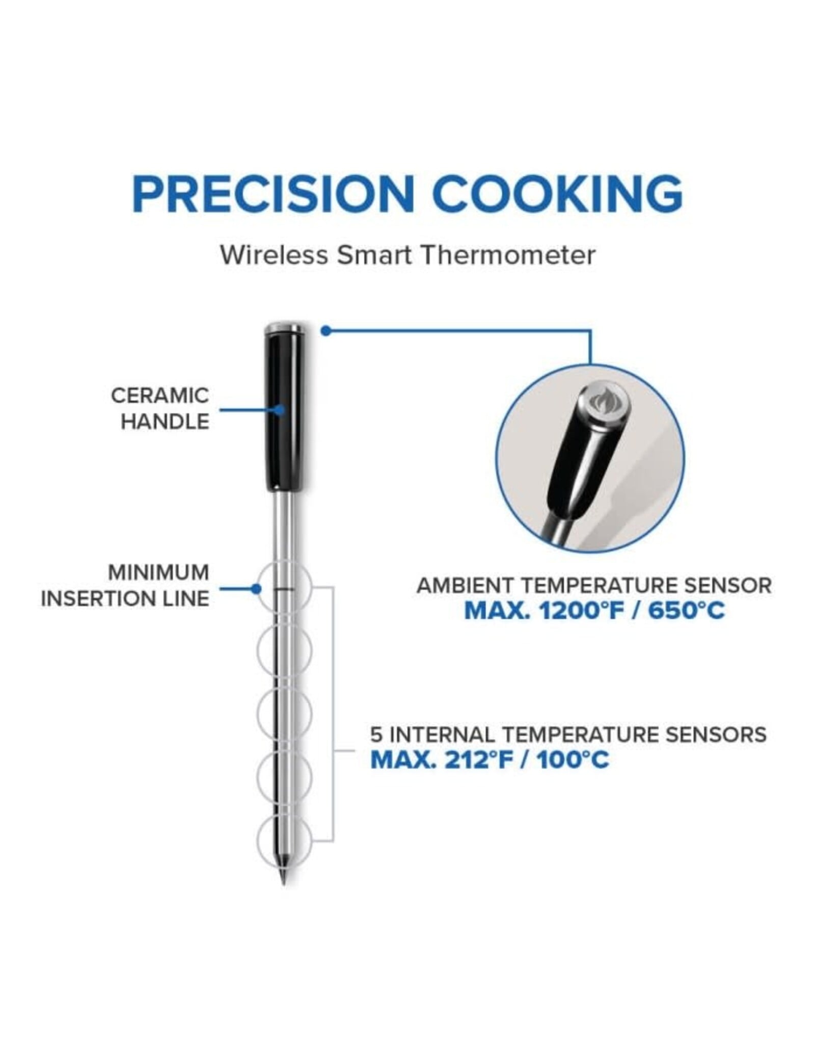 Napoleon Napoleon ACCU-PROBE™ PRO X: Wireless Bluetooth® Smart Thermometer - 70130