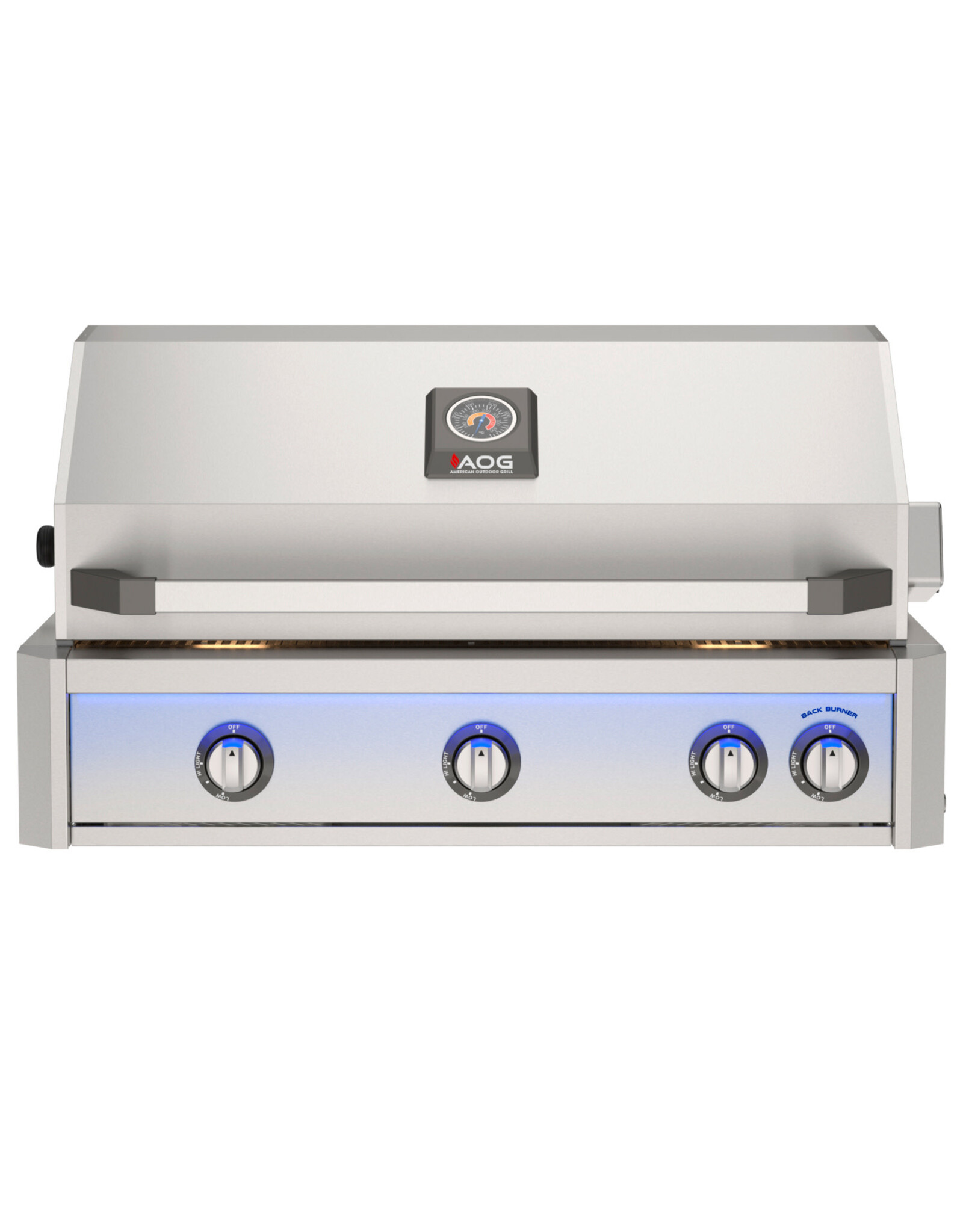 AOG AOG 36” L-Series Built-In Grill w/ Backburner & Rotisserie Kit - NG - AOG36LN